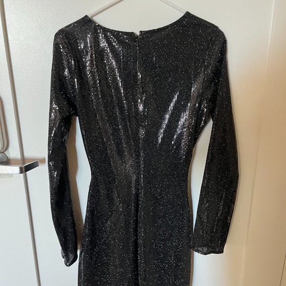 H&M Sequined Bodycon Dress - Size M - Picture 10 of 12